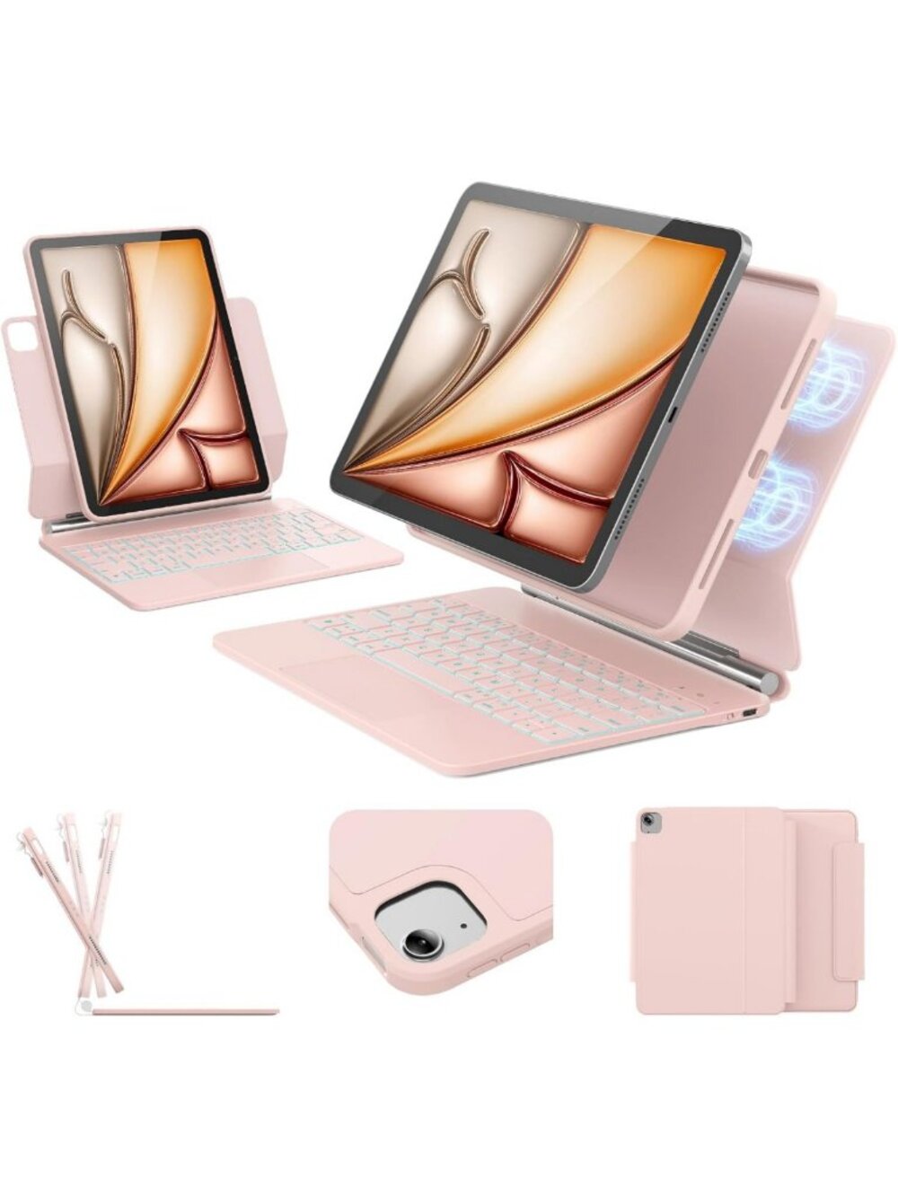 iPad Air 11/Pro 11 Keyboard Case - Multi-Magnetic, Versatile Protection & Style